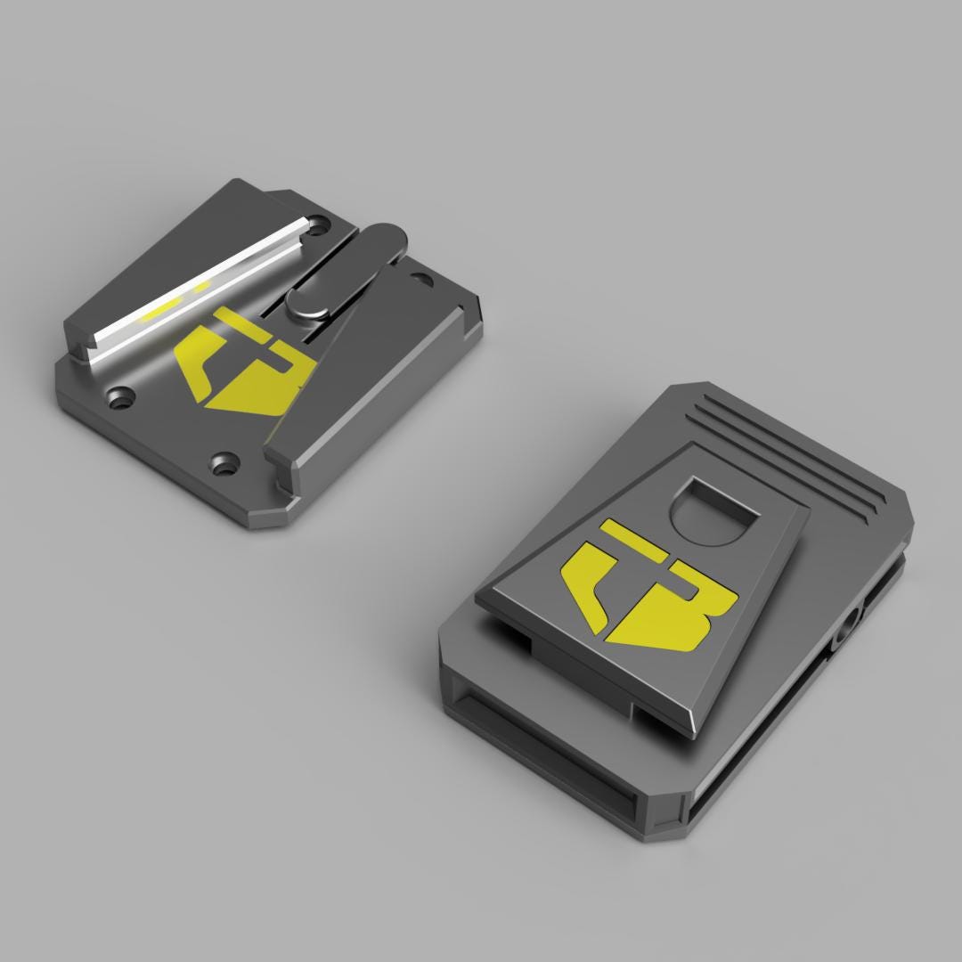 3D Printed ClipTech Adapter for ToughBuilt TB-30 Utility Pouch