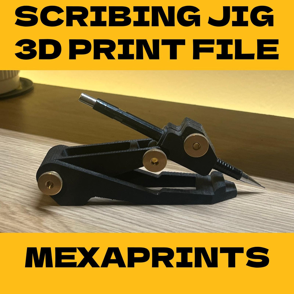 Scribing Jig for Joinery & Carpentry — Digital STL File (3D Print)