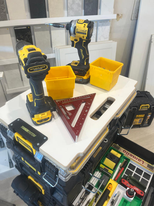 3D Printed Flush Latches for DeWalt ToughSystem 2.0 Worktop