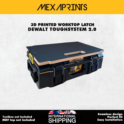 3D Printed Flush Latches for DeWalt ToughSystem 2.0 Worktop