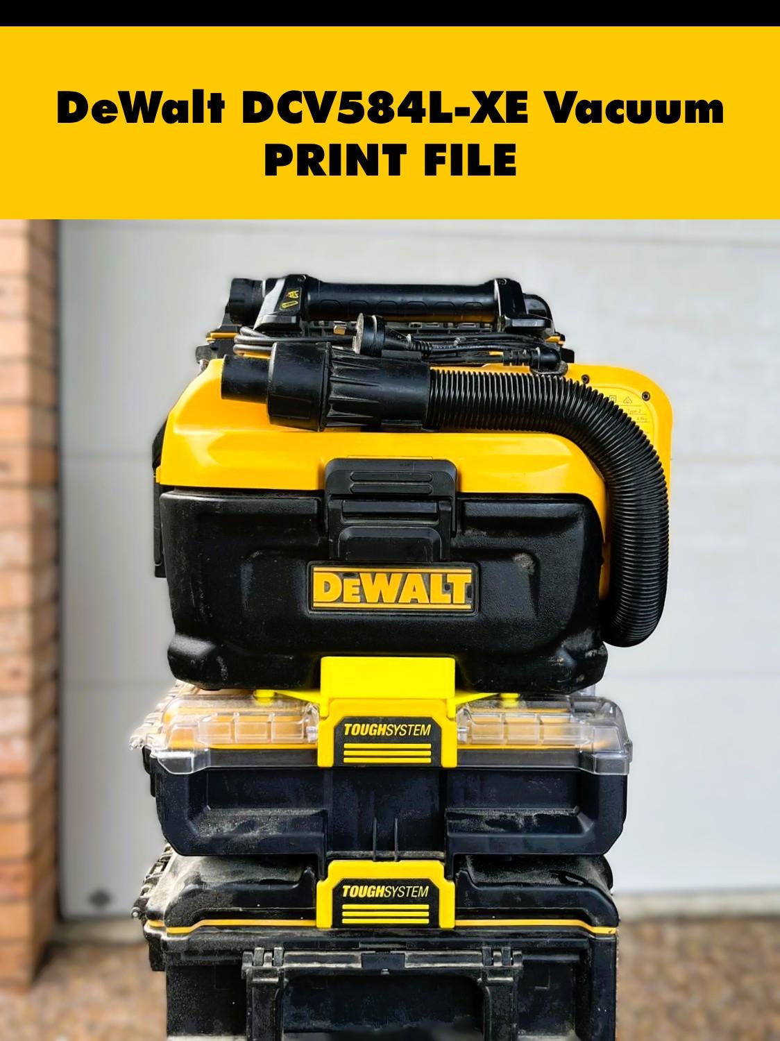DeWalt ToughSystem 2.0 Vacuum Mount — Digital STL File (3D Print)