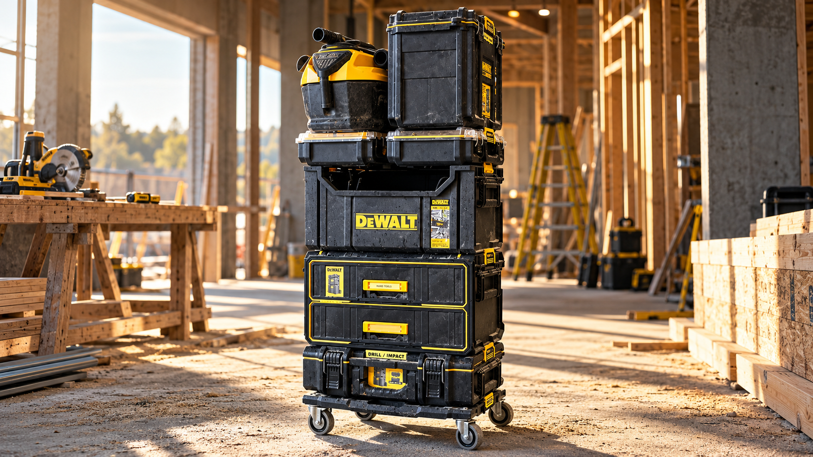 ToughSystem tools on a jobsite